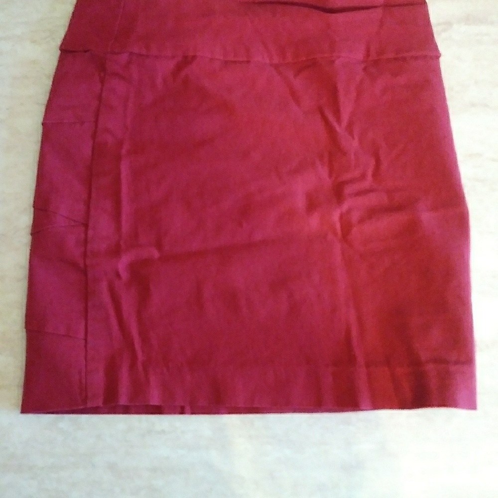 Red mini skirt